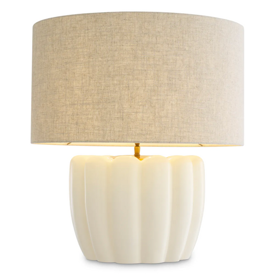 Barocco Table Lamp - Off-White, 23.43"H