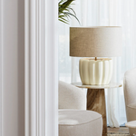 Barocco Table Lamp - Off-White, 23.43"H