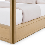Tribeca Canopy Bed, King size - Natural Oak Veneer