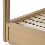 Tribeca Canopy Bed, King size - Natural Oak Veneer