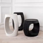 Clipper Side Table, Honed Black Marble, 2 Sizes