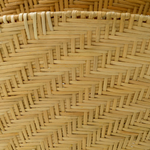 Tavira Chandelier - Natural Rattan/Vintage Brass, 33.46" Dia