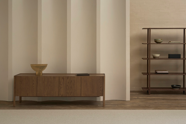 Nell Credenza, Latte, 71"W x 17.7"D x 23.6"H