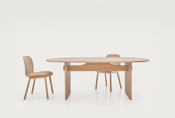 Kelly Dining Table, Light Oak, 78.74"W x 43.31"D