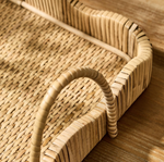 Scalloped Edge Trays with Handles, 2 Sizes, Sold Separately