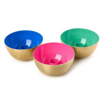 Taper Candlestick Candle Holder Metal Bowl w/Enamel, 3 Styles, Sold Separately