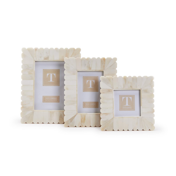 Scalloped Photo Frame, 3 Sizes, Sold Separately