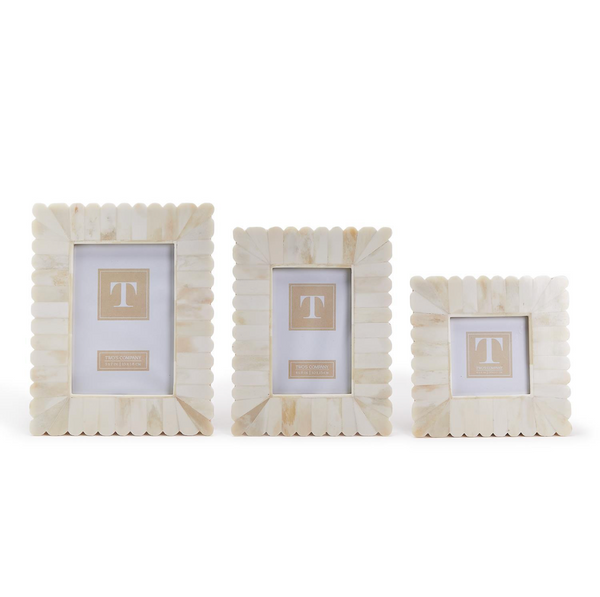 Scalloped Photo Frame, 3 Sizes, Sold Separately