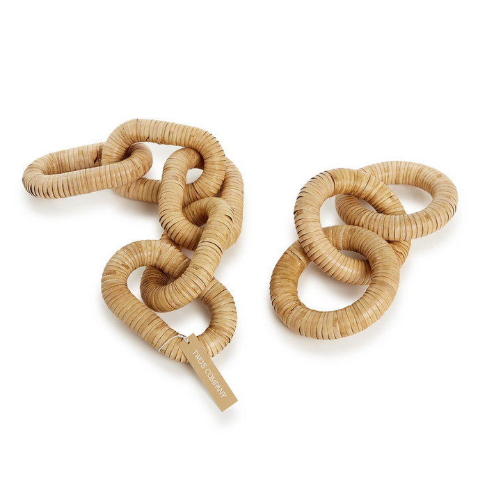 Rattan Links Decor, 2 Sizes, Sold Separately