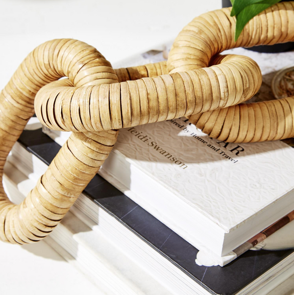 Rattan Links Decor, 2 Sizes, Sold Separately