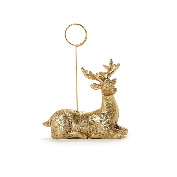 Golden Deer Place Card / Photo Holder, Sold Individually