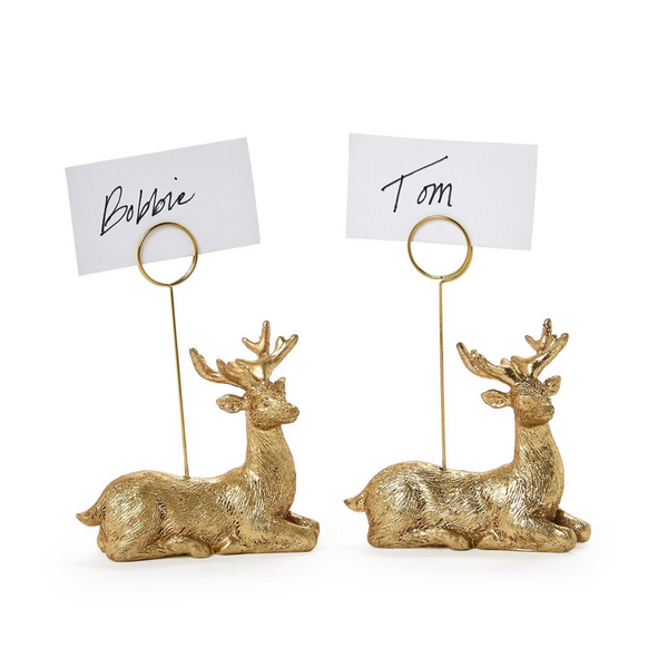 Golden Deer Place Card / Photo Holder, Sold Individually