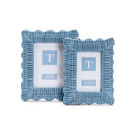 Blue Wicker Weave Photo Frame, 2 Sizes, Sold Separately