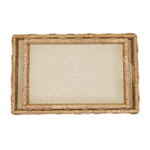 Hand-Crafted Sea Grass and Rattan Oversized Decorative Tray, 2 Sizes, Sold Separately