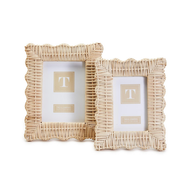 Natural Wicker Weave Photo Frame, 2 Sizes, Sold Separately