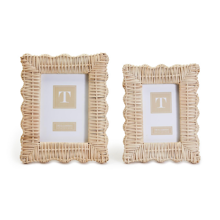 Natural Wicker Weave Photo Frame, 2 Sizes, Sold Separately
