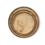 Burled Wood Pattern Round Tray, 3 Sizes, Sold Separately