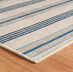 Nimes Ticking Machine Washable Rug - Neutral