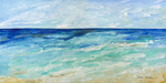 By The Sea, Original Art on Stretched Canvas, 48”W x 24”H