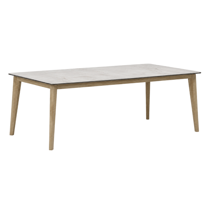 Diva Dining Table, Oak Aluminium, 71"W x 35.4"D