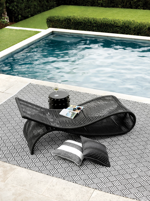 Phoenix Indoor / Outdoor Decorative Pillow - Black, 20" x 20"