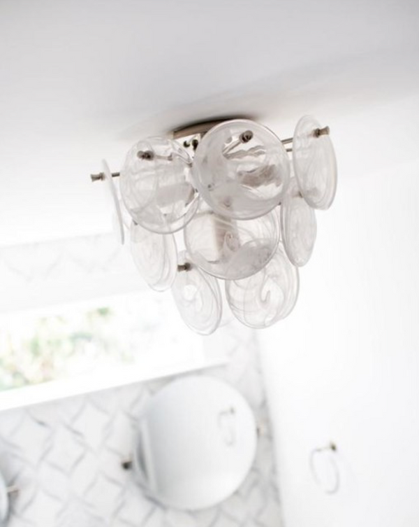 Loire Medium Tiered Flush Mount, Gild