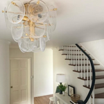 Loire Medium Tiered Flush Mount, Gild