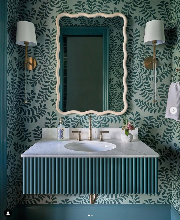 Candace Natural Wall Mirror, 27" X 40"