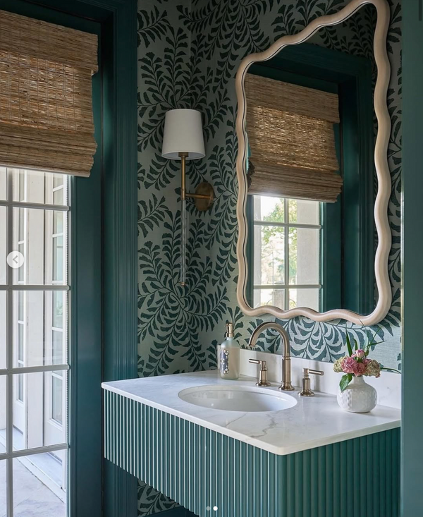 Candace Natural Wall Mirror, 27" X 40"