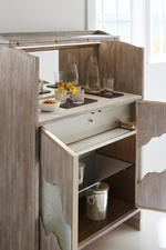 Glow With The Flow Bar Cabinet, 42"W x 18"D x 56"H