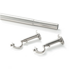 Stockbridge Curtain Rod, 102" - 144", Satin Nickel
