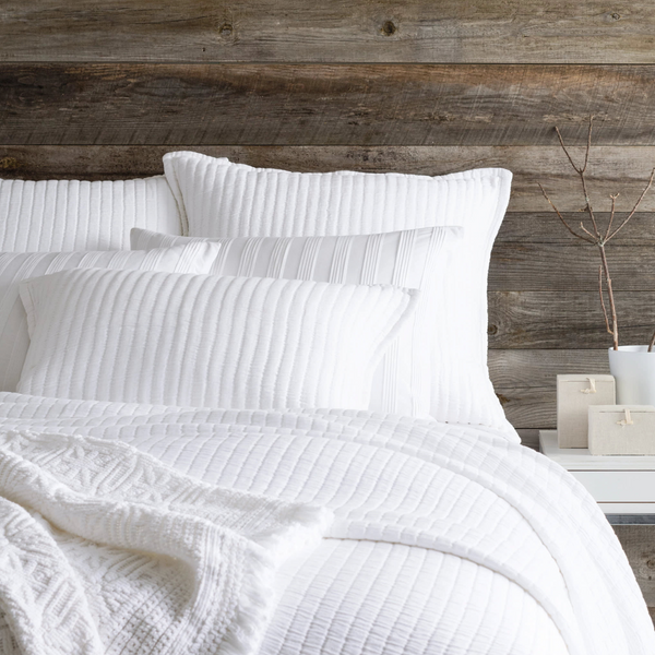 Boyfriend Matelasse Collection, White