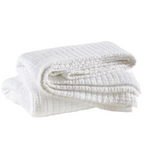 Boyfriend Matelasse Collection, White