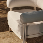 Cove Luxe Lounge Chair, Aluminum Bone/Riviera Ivory