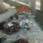 Clear Coupe Glasses, Set of 4