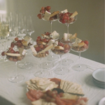 Clear Coupe Glasses, Set of 4