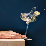 Clear Coupe Glasses, Set of 4