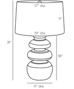 Alanis Lamp, 31"H