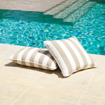 Florent Lumbar Outdoor Cushion, Beige, 23.62″ x 15.75″