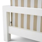 Antibes Outdoor Chair, Matte White/Florent Beige