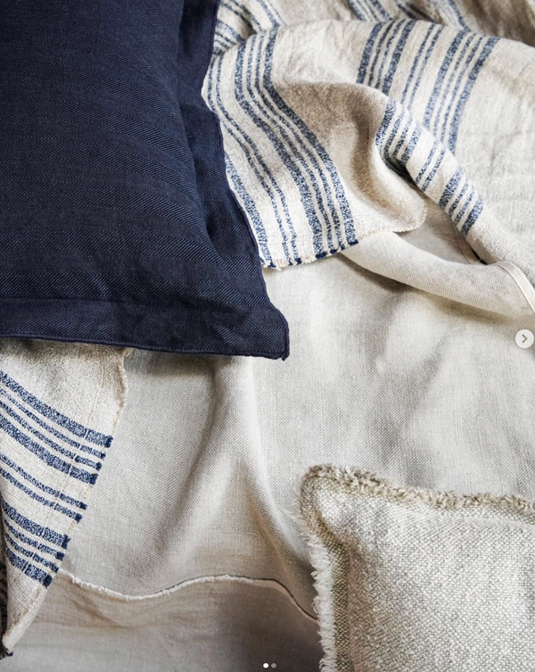Sienna Indigo Oversized Throw, 56" x 96"