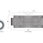 Dorado Flush Mount, Antique-Burnished Brass/Natural Abaca, 25"