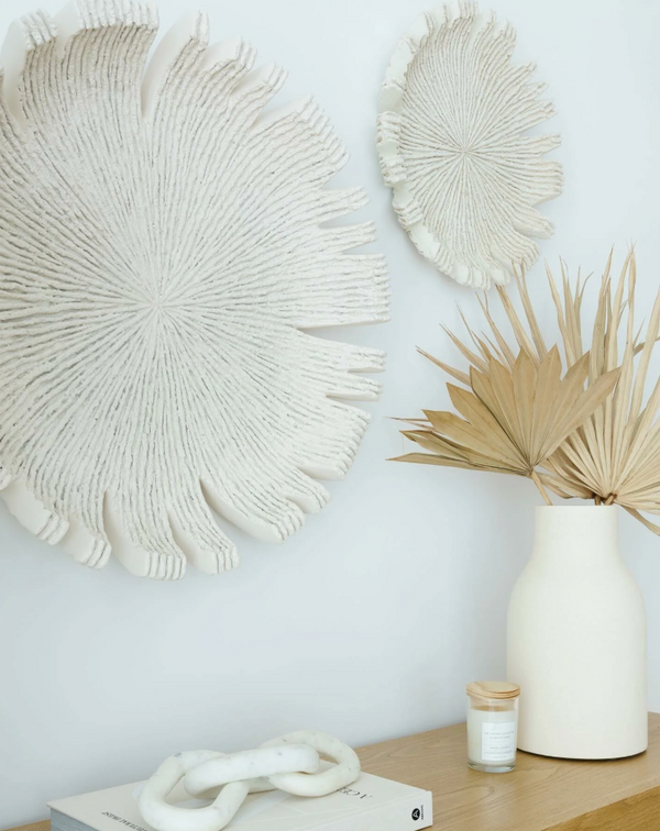 Reef Indoor/Outdoor Wall Decor, White, 2 Sizes