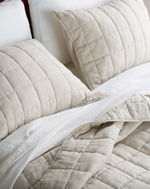 European Linen Box Quilt Collection, Sand