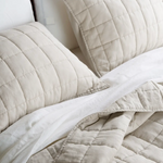 European Linen Box Quilt Collection, Sand