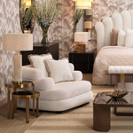 Lxry Table Lamp - Travertine, 29.53"H