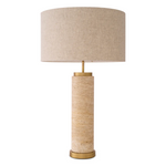 Lxry Table Lamp - Travertine, 29.53"H