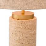Lxry Table Lamp - Travertine, 29.53"H