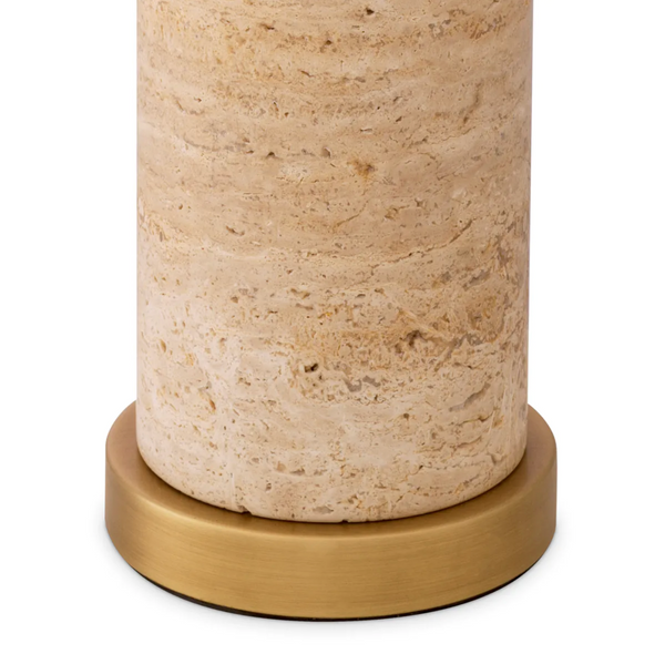 Lxry Table Lamp - Travertine, 29.53"H