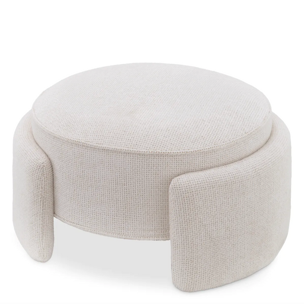 Ortega Stool - Lyssa Off-White, 28.74″ Dia